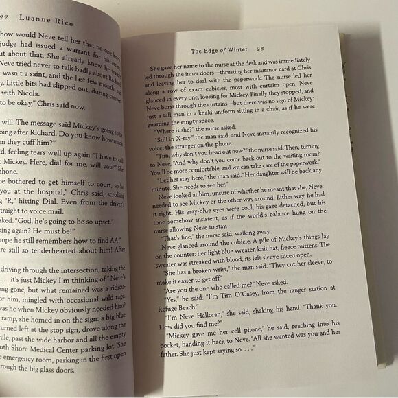 The Edge of Winter by Luanne Rice Hardcover Book - Picture 7 of 11